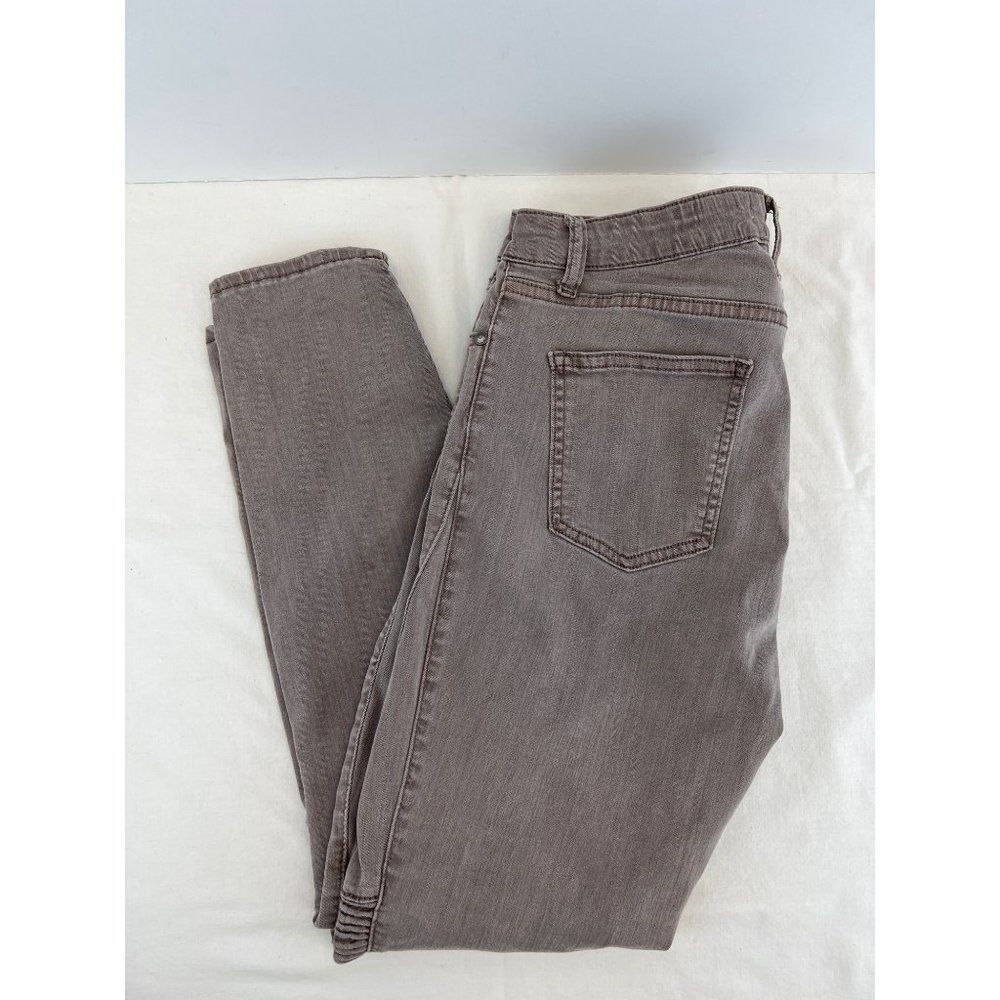 Pistola Womens Size 30 Gray Brown Ribbed Knee Skinny Jeans - Picture 2 of 7